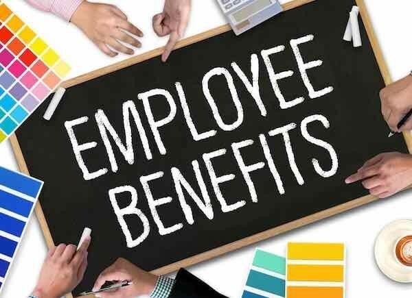 Employee Benefits chalkboard